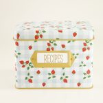 Metal Recipe Tin Box