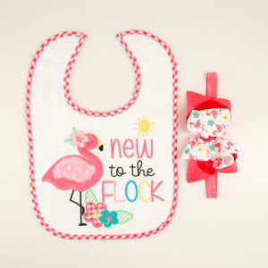 New to the Flock Bib and Headband Set