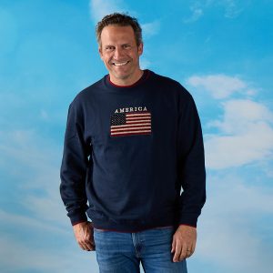 Flag 2fer Blue Sweatshirt