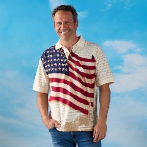 Flag Anthem White Polo