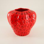 Ceramic Strawberry Vase