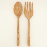 Wooden Serving Utensils Set Of 2