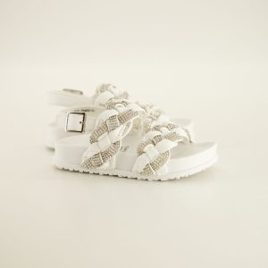 Toddler Braided Strap with Bling Sandals
