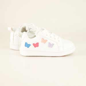 Toddler Butterfly White Sneakers