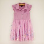 Toddler Foil Butterfly Purple Tutu Dress