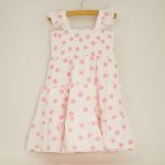 Toddler Flower Embroidered Smock Gauze Dress