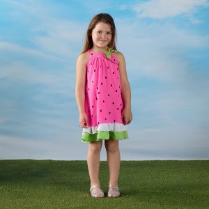Toddler Woven Watermelon Ruffle Dress