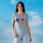 Star Mix Media Blue Tee