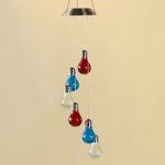 Solar Cracked Glass Bulb Wind Chime