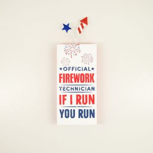 Firework Technician Block Sign
