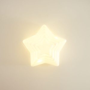 LED White Glass Star