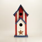 Stars and Stripes Wooden Birdhouse