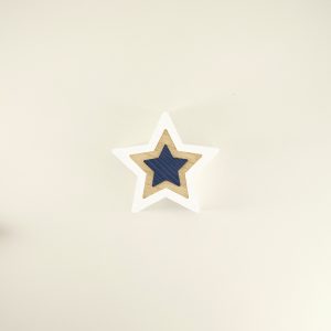 White Wooden Star Block