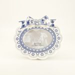 Blue Floral Photo Frame