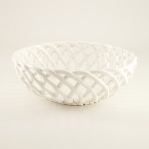 White Ceramic Decorative Bowl