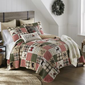 Your Lifestyle Holly Forest 2 Piece Cotton Twin Quilt Set