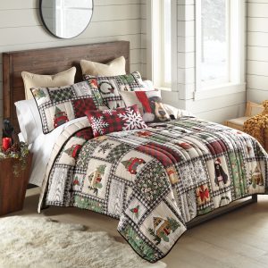 Your Lifestyle Winter Cottage 3 Piece King Quilt Set