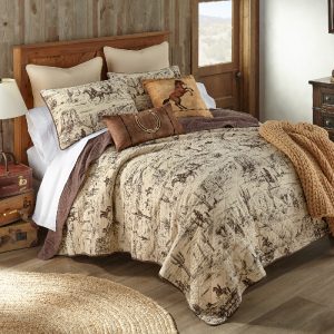 Donna Sharp Cowboy 2 Piece Cotton Twin Quilt Set