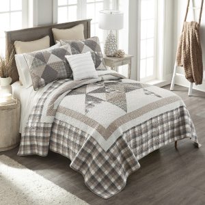 Donna Sharp Smoky Star 2 Piece Cotton Twin Quilt Set